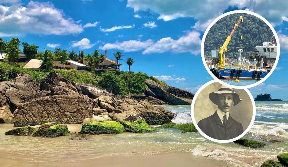 Latin America’s first underwater museum is in São Paulo: how to visit the submerged statues honoring Santos Dumont and the Baixada Santista