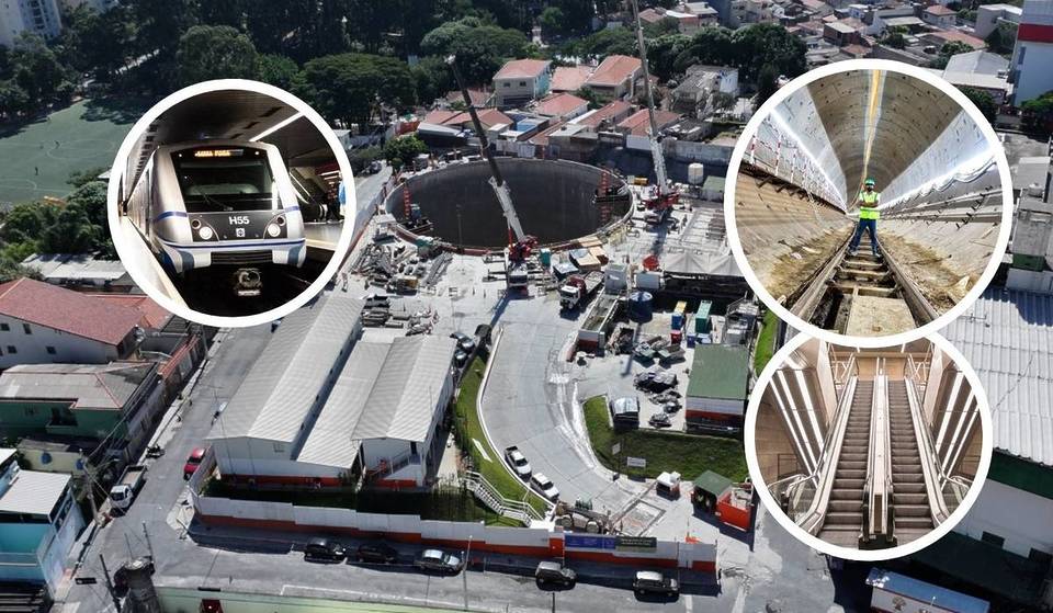 Beneath the Tietê River: São Paulo is building the deepest subway station in Latin America, with a height equivalent to a 20-story building