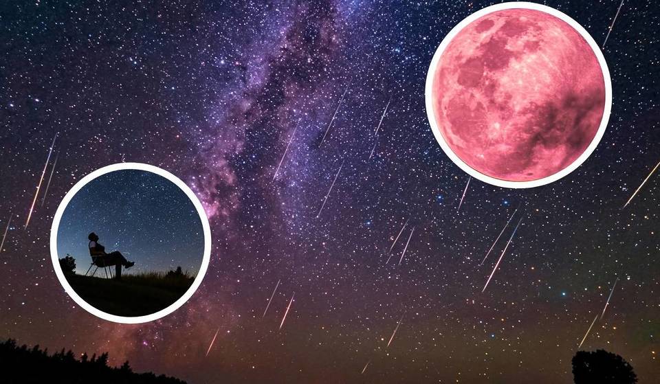 In addition to the Pink Moon, São Paulo will experience a meteor shower with “luminous streaks” visible to the naked eye in April