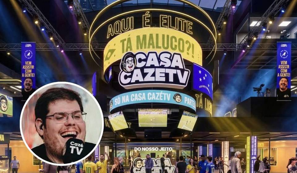 Tras el éxito digital, CazéTV anuncia una fan fest de 10 000 m² para ver el Mundial en São Paulo, con un estudio abierto e invitados especiales
