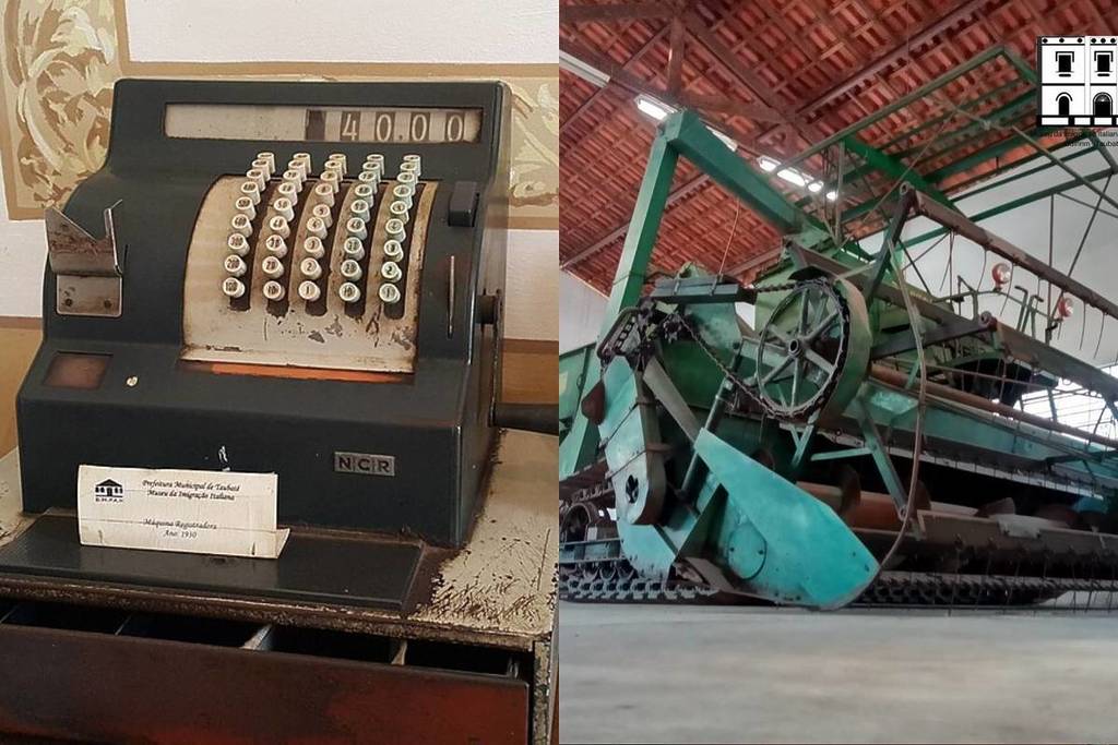 O Casarão Indiani abriga o Museu da Imigração Italiana, em Quiririm, Taubaté.
