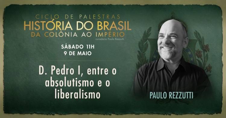 La Fundación Maria Luisa y Oscar Americano organiza este sábado la conferencia «D. Pedro I, entre el absolutismo y el liberalismo», impartida por el historiador, biógrafo y youtuber Paulo Rezzutti.