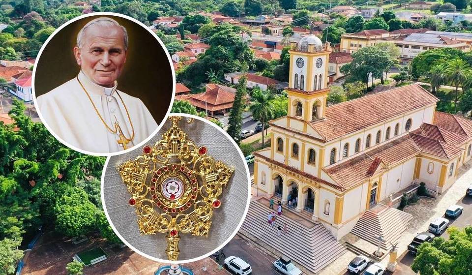 Parish Church in the interior of São Paulo displays a relic of the blood of St. John Paul II sent directly from Poland