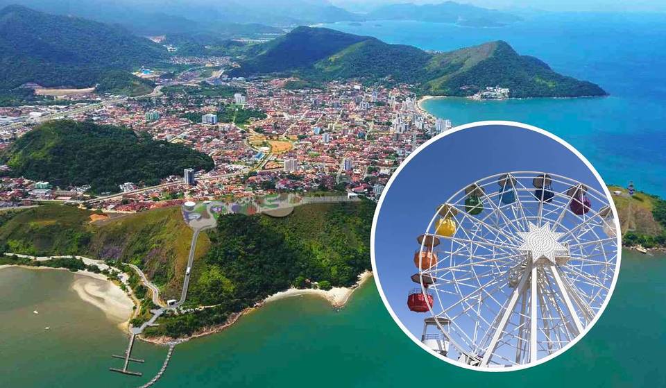 A dos horas y media de São Paulo, una ciudad costera anuncia la noria más grande de América Latina, superando a la Roda Rico y a gigantes como Copán