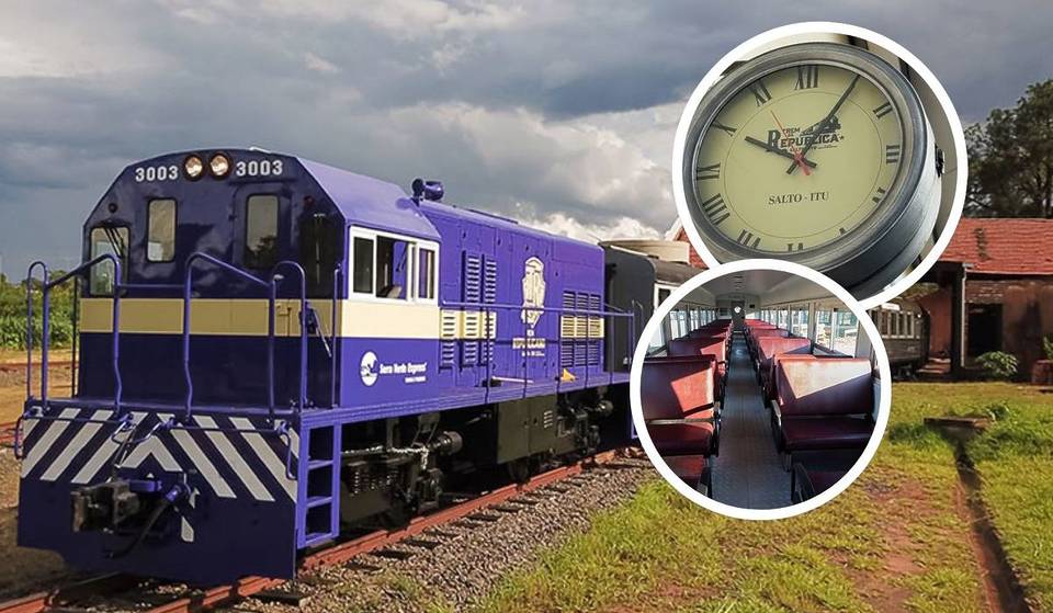 Apenas a 1h30 de SP, viagem de trem do século 19 resgata a história da Proclamação da República com vagão boutique e almoço incluso em antiga estação