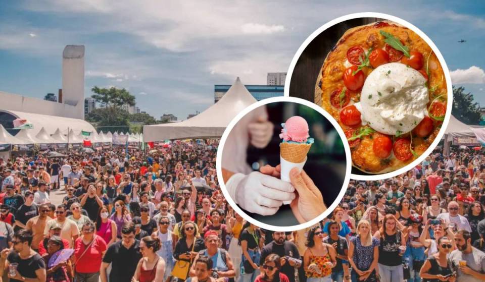 Festival gratuito em SP traz a Itália contemporânea com panini, gelatos e vinhos ao lado do metrô Barra Funda
