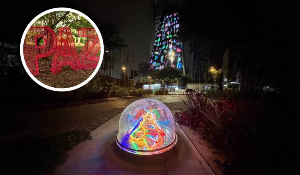 Con neones y esculturas gigantes, una nueva exposición gratuita convierte las calles de São Paulo en un recorrido artístico interactivo
