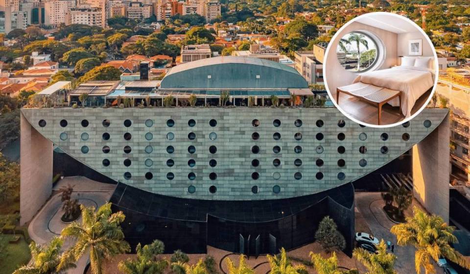 Com diárias até R$ 3.500, hotel de luxo em forma de barco esconde terraço aberto a visitantes com vista panorâmica de SP