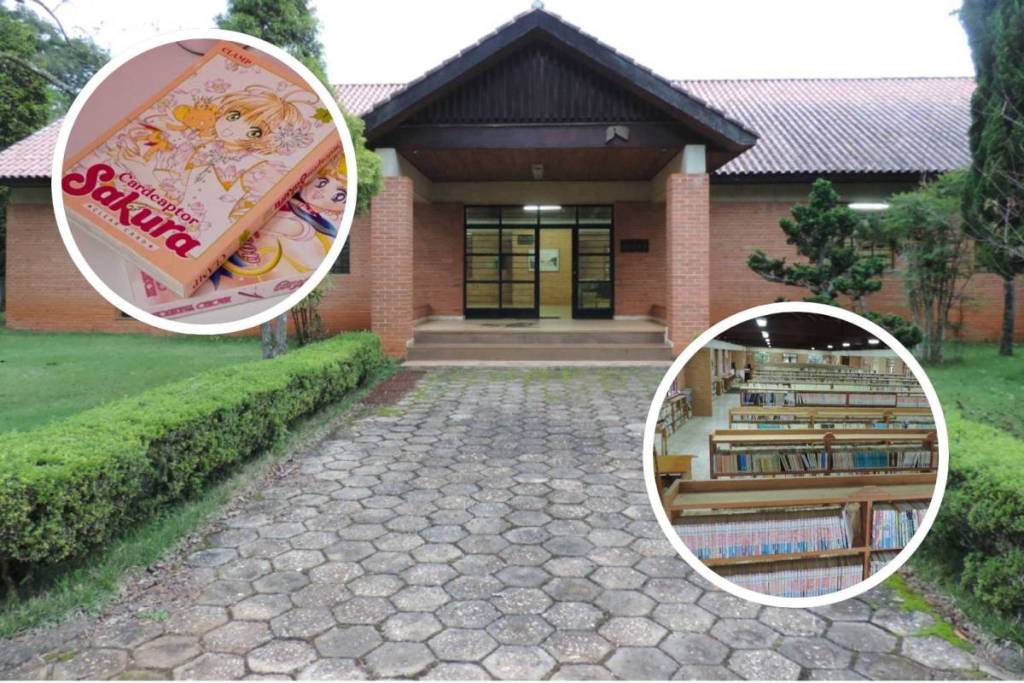 a maior biblioteca japonesa no Brasil, a Biblioteca dos Jovens da Colônia Pinhal