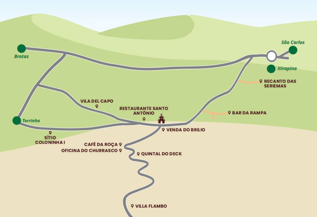 Festival de Invierno de São Pedro Ruta panorámica de la sierra del interior de São Paulo