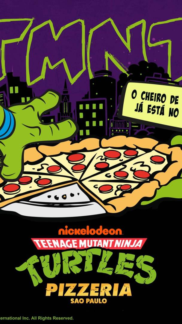 São Paulo tendrá la pizzería oficial de las Tortugas Ninja, con salas de juegos retro y una réplica de la guarida de Nueva York