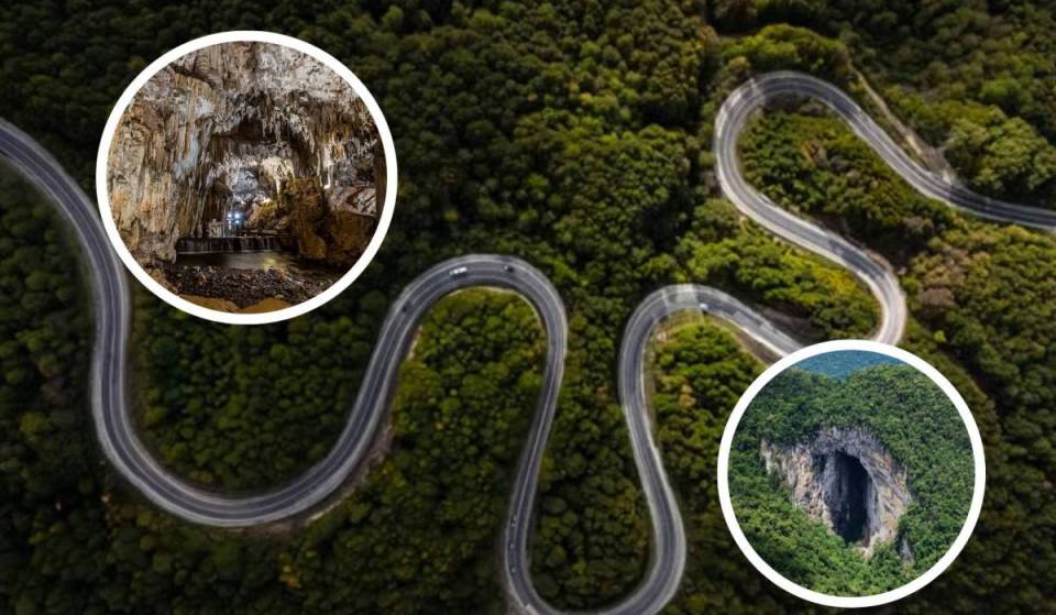 Como uma cobra a serpentear”: a lendária estrada de 1.200 curvas na serra paulista guarda mirantes e parque que esconde a maior entrada de caverna do mundo