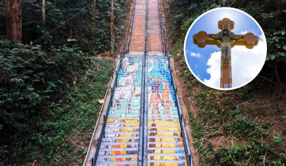 A 86 km de São Paulo, una ciudad convierte su imagen emblemática en la «escalera de mosaico más grande de Brasil», con 236 000 piezas de cerámica y 590 peldaños