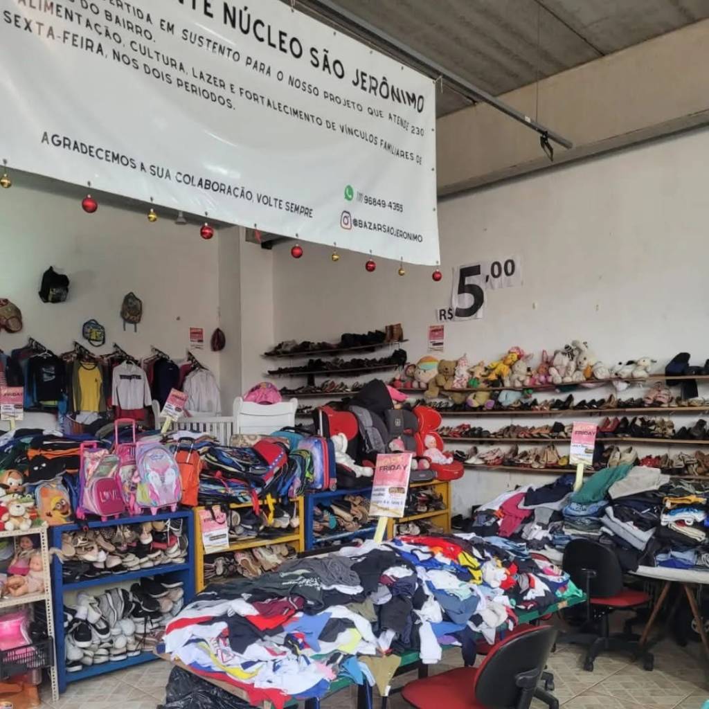 bazar beneficente em são paulo são jeronimo onde comprar roupas baratas