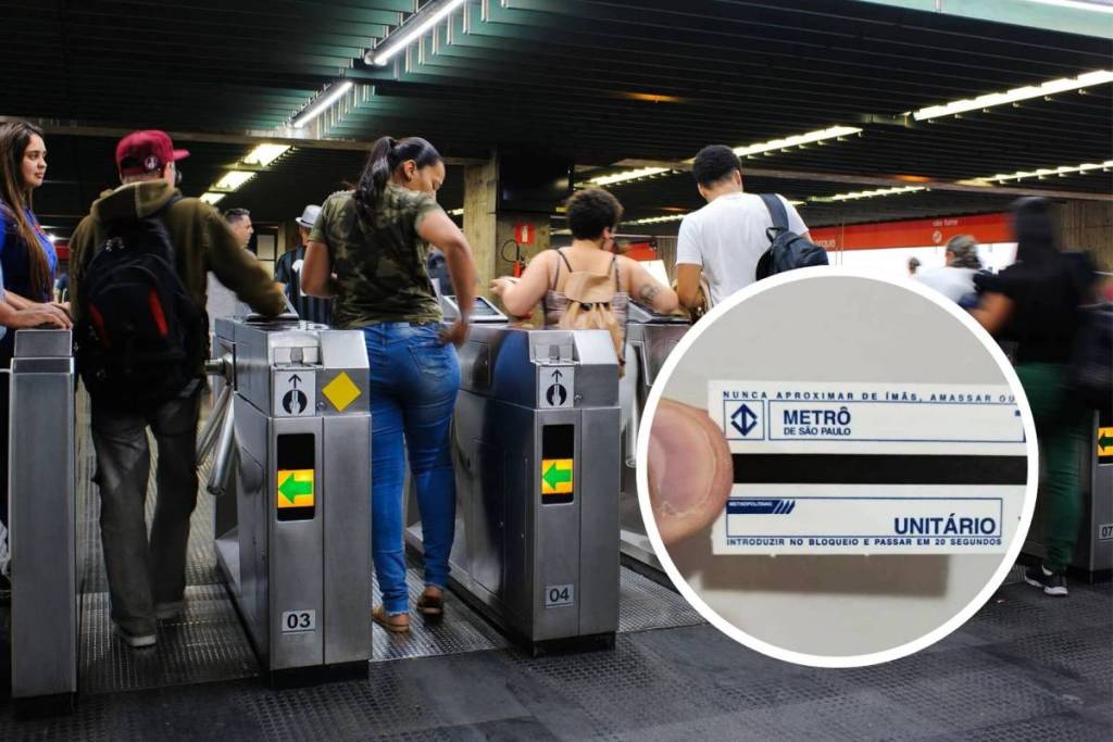 fim do bilhete edmonson papel-cartão metrô de são paulo