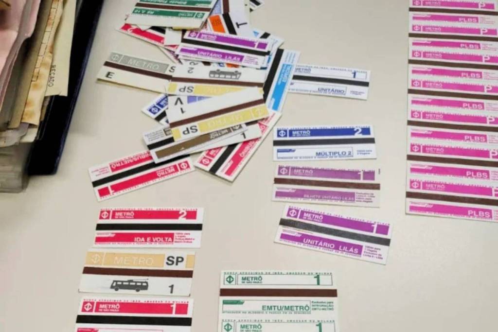fim do bilhete edmonson papel-cartão metrô de são paulo