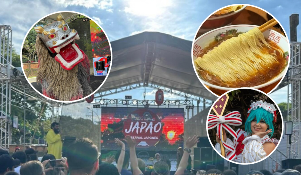 No litoral de SP, festival japonês gratuito reúne gastronomia típica, cosplay e shows no feriadão de 4 a 7 de setembro no Parque Valongo