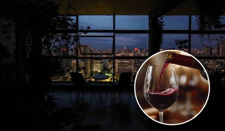 No alto de um dos prédios mais icônicos de SP, experiência secreta quer provar que a música pode mudar o sabor do vinho