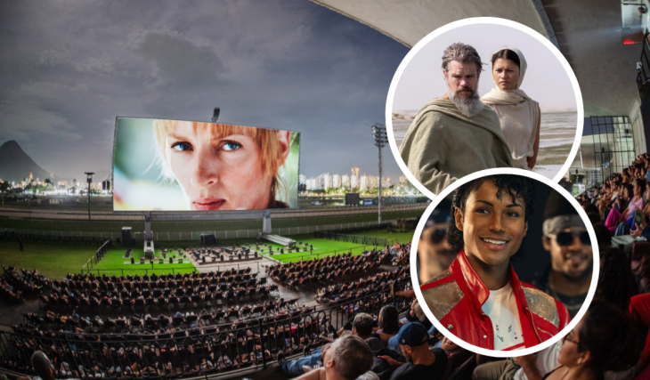 Com tela de 325 m² e sessão gratuita, maior cinema a céu aberto do mundo ocupa o Jockey Club em SP com pré-estreias, shows e pipoca de cortesia