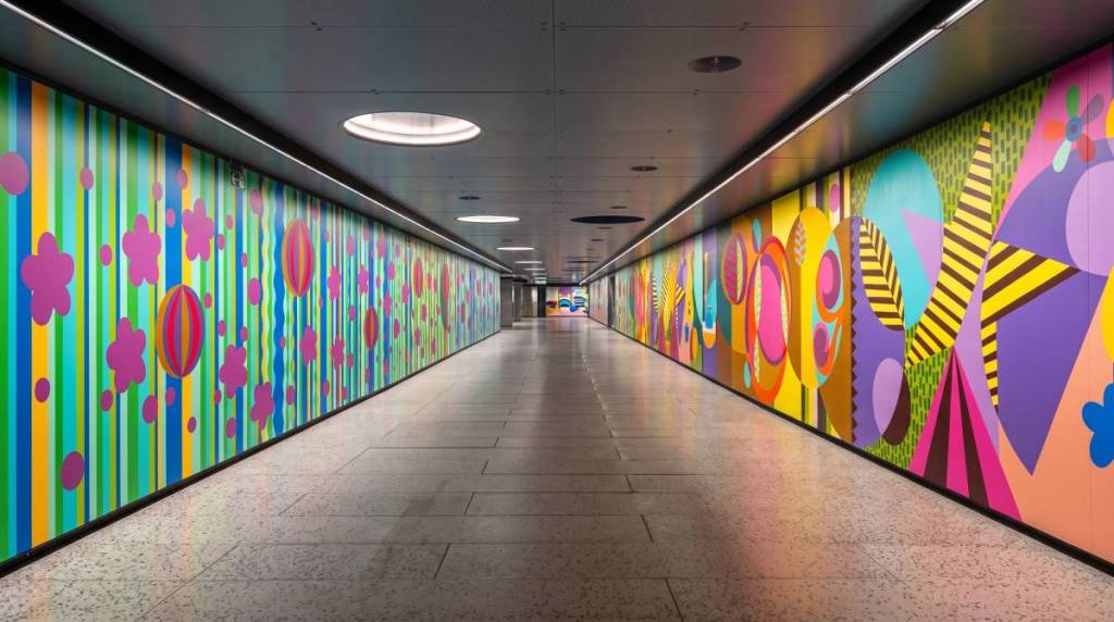 pasaje subterráneo del MASP túnel museo de arte de São Paulo entrada