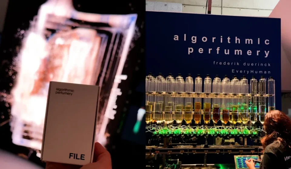 Instalação gratuita no Centro Cultural FIESP atrai filas de até 2h: Inteligência Artificial cria e entrega seu próprio perfume a partir de 54 essências