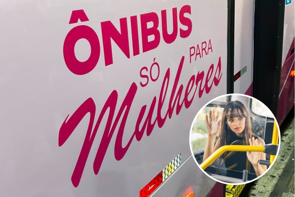 El «Autobús Rosa», un servicio exclusivo para mujeres en Carapicuíba, en la región metropolitana de São Paulo.