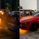 Drift noturno em São Paulo: manobras radicais de Halloween