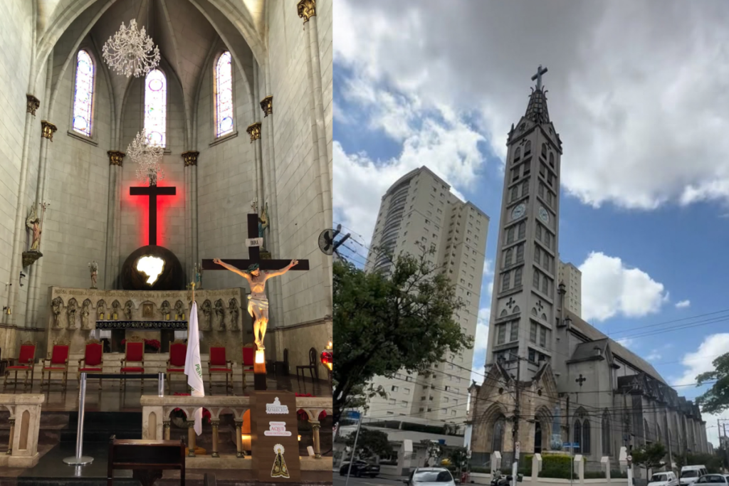 Además de la famosa basílica, el barrio de Ipiranga alberga el santuario de la patrona de Brasil, construido a raíz de una histórica procesión de 1942
