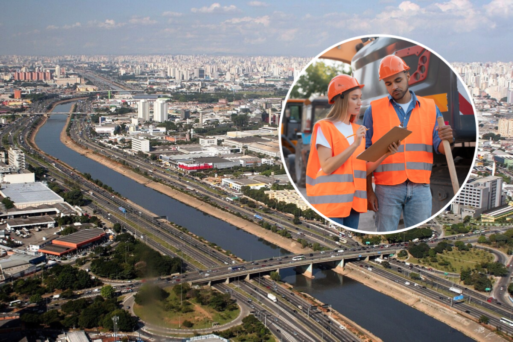 cambios en el tráfico de São Paulo obras del metro marginal del Tietê bloqueado