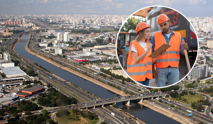 Los cortes nocturnos de la CET para la ampliación del metro y las obras de mantenimiento en la Marginal Tietê afectarán al tráfico durante hasta 4 meses
