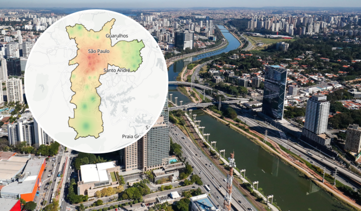 Nova plataforma gratuita cruza dados de transporte e moradia para revelar os bairros com aluguel mais barato em São Paulo, a apenas 1,5 km do metrô