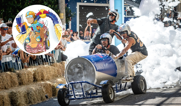 “Corrida maluca” da Red Bull transforma a Avenida Pompeia em pista no feriado: veja como retirar hoje seu ingresso gratuito para ver 39 carrinhos geek sem motor