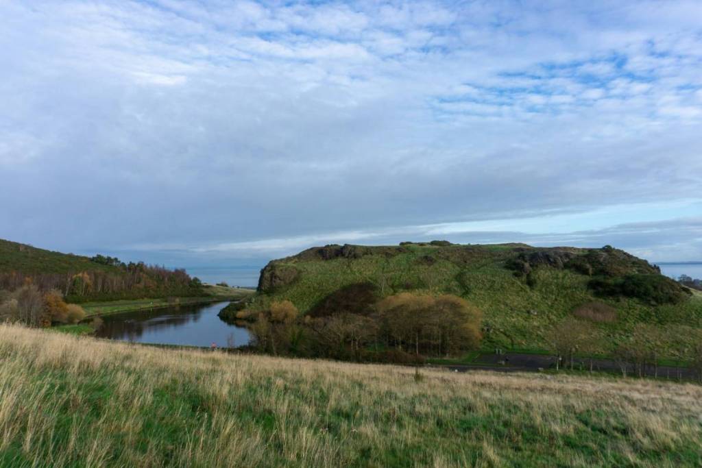 A view of Holyroof park and the lake