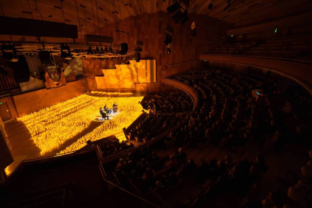 candlelight concert fills auditorium