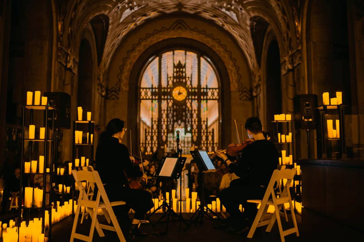 candlelight concert hosted in historic church