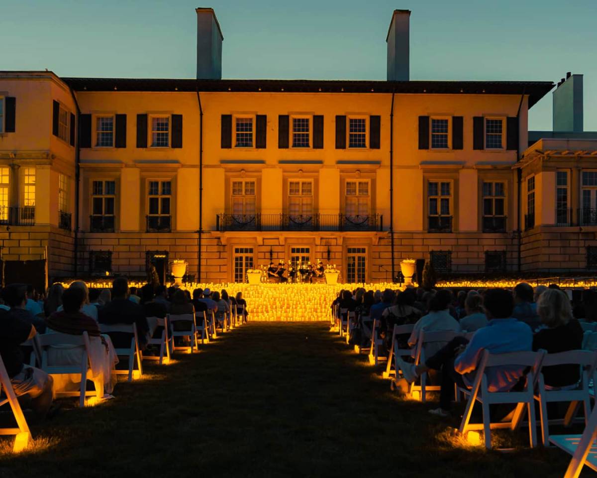 outdoor candlelight concert hosted in detroit