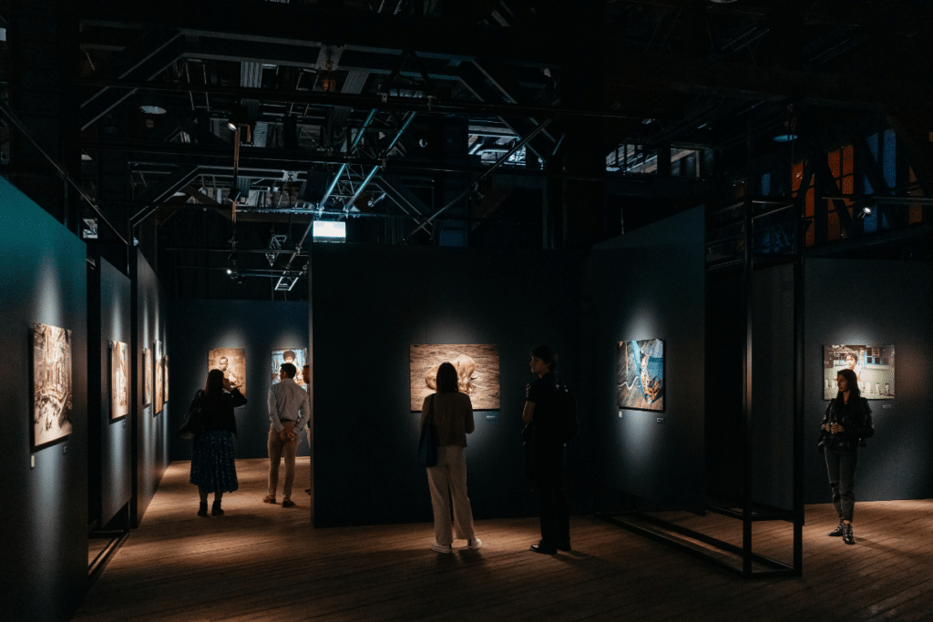 Interior of Steve McCurry. ICONS: An Extraordinary Photography Exhibition