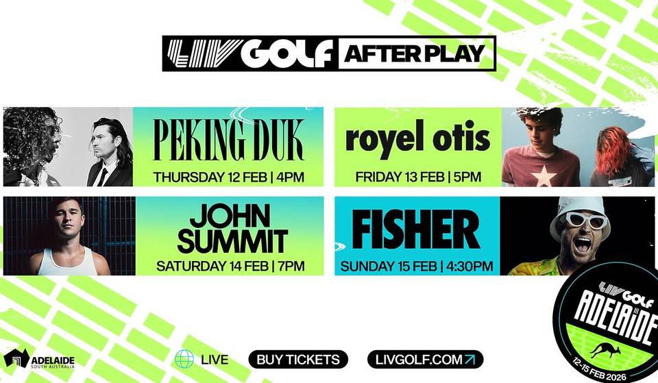 LIV Golf Adelaide Just Revealed The Latest Headliners For Its Epic Concert Lineup