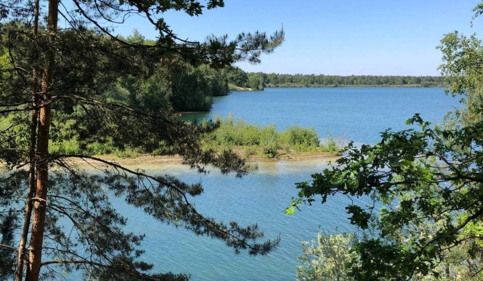 A 2 ore da Amsterdam trovi il lago più bello dei Paesi Bassi: una cava di sabbia profonda 45 metri con acque azzurre e un iconico traghetto a fune