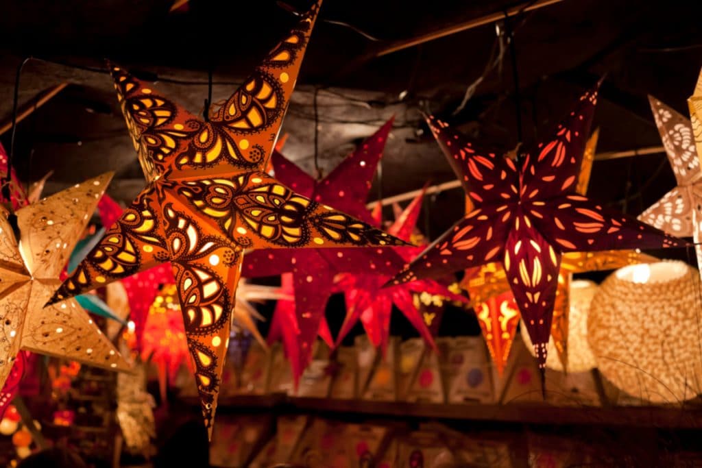 holiday stars as a craft