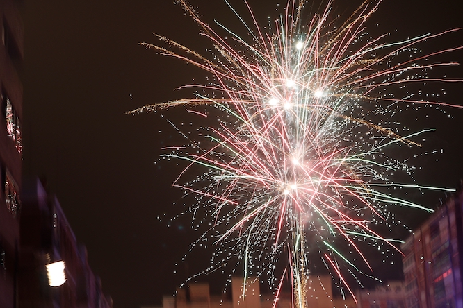 Fireworks in the Fallas of Valencia