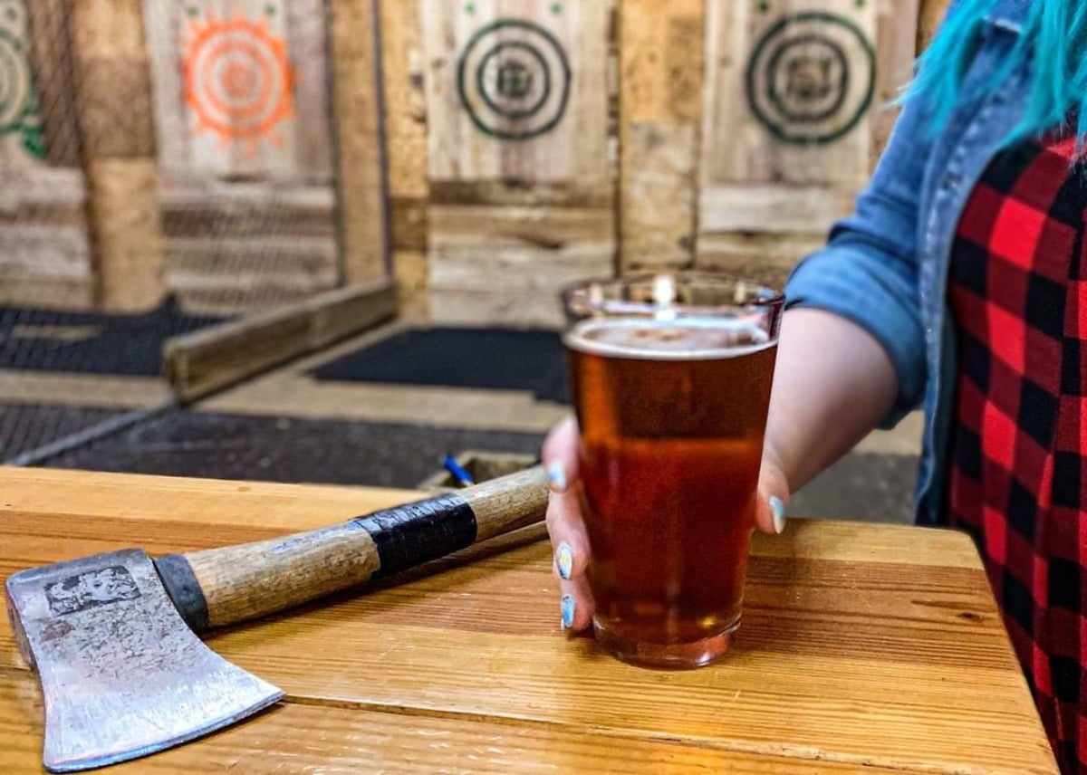 Try Out Axe Throwing At This Unique Brewery In Marietta
