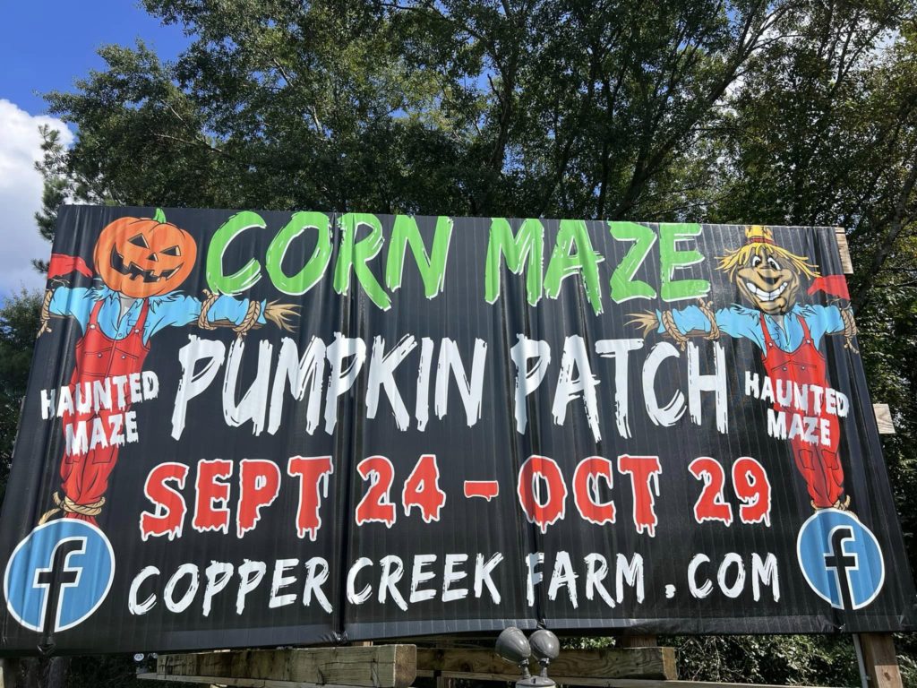 Copper Creek Farm | Cartel del año pasado (las fechas no son las actuales)
