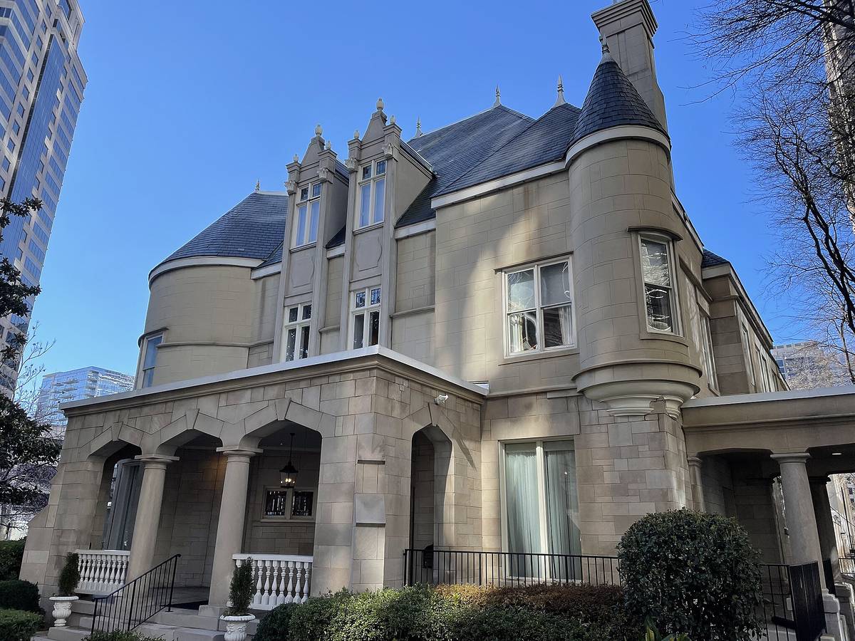 The facade of Atlanta's Wimbish House