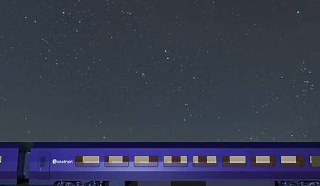 rendering of a sleeper train