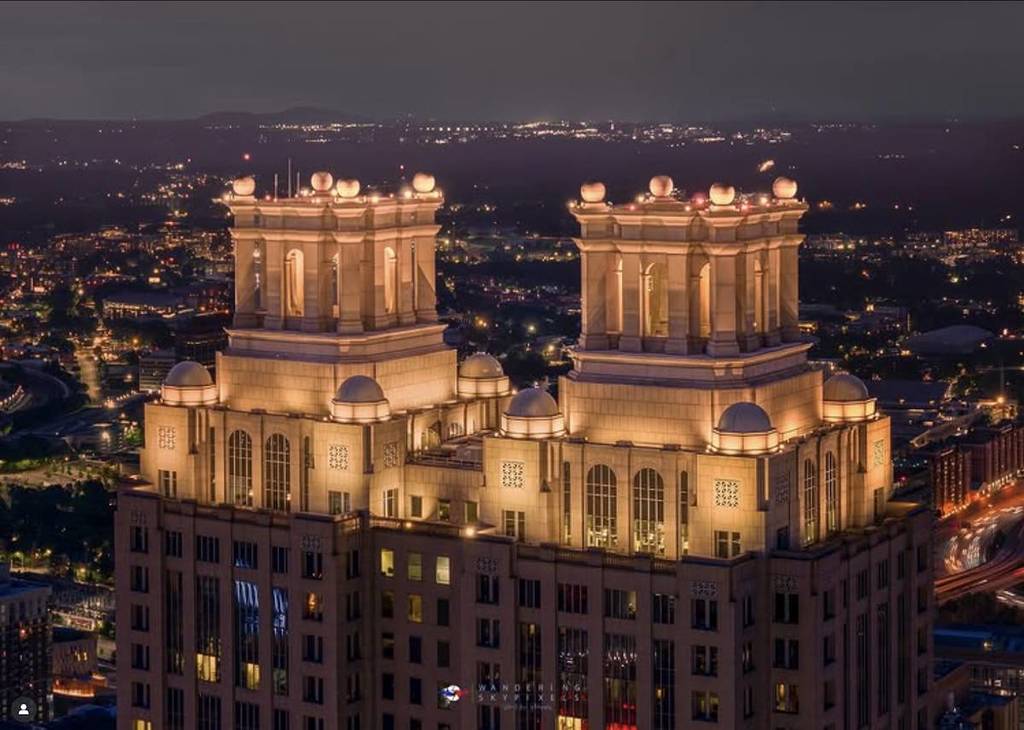 191 Peachtree Tower, Downtown Atlanta Wrapped in clouds and quiet, this Atlanta giant looms like a memory from another era.