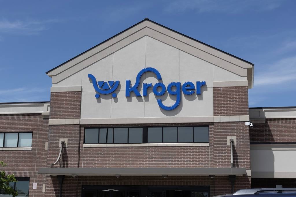 Centerville - 31 de mayo de 2024: Supermercado Kroger. Kroger es una de las mayores cadenas de supermercados de Estados Unidos.