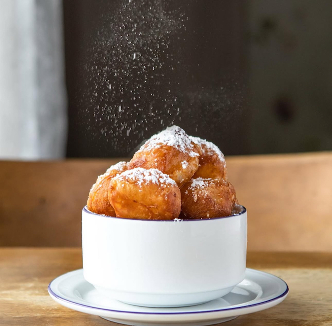 French Beignets with Powdered Sugar