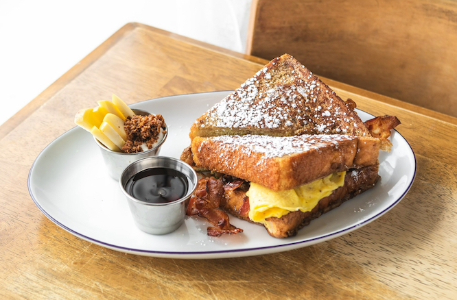French toast breakfast sandwich