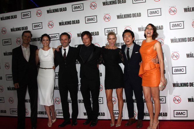 LOS ANGELES - OCT 4: The Walking Dead Cast arrives at "The Walking Dead" 3rd Season Premiere Screening at Universal Citywalk on October 4, 2012 in Los Angeles, CA